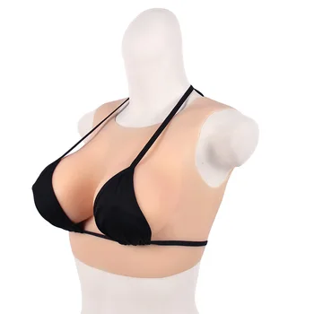 

Capacity Round Collar Artificial Breast Fake Silicone Solid Artificial Breast Round Neck Breast Pad Insert Body Underwear