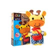 DIY Жираф швейный набор для девочек Обучающие швейные изделия Материал для дошкольного обучения детей Искусство и ремесла Монтессори развивающие игрушки