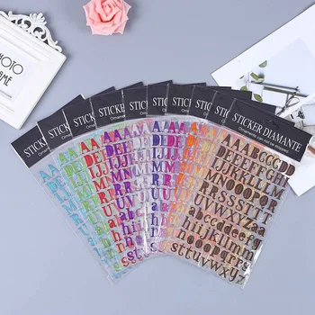 

8 Sheets DIY 26 English Letter Shine PVC Sticker For Scrapbooking Decoration Kids Diary Gift Stickers DIY Handmade Sticker Gift