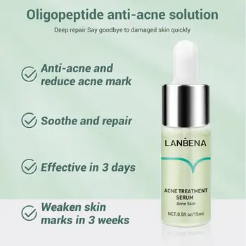

LANBENA Acne Treatment Serum Facial Essence Anti Acne Scar Removal Cream Whitening Repair Pimple Remover Face Skin Care TSLM2