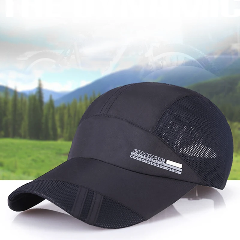 Hat men's summer outdoor travel quick-drying cap ladies sunscreen sun hat breathable sports running cap hat
