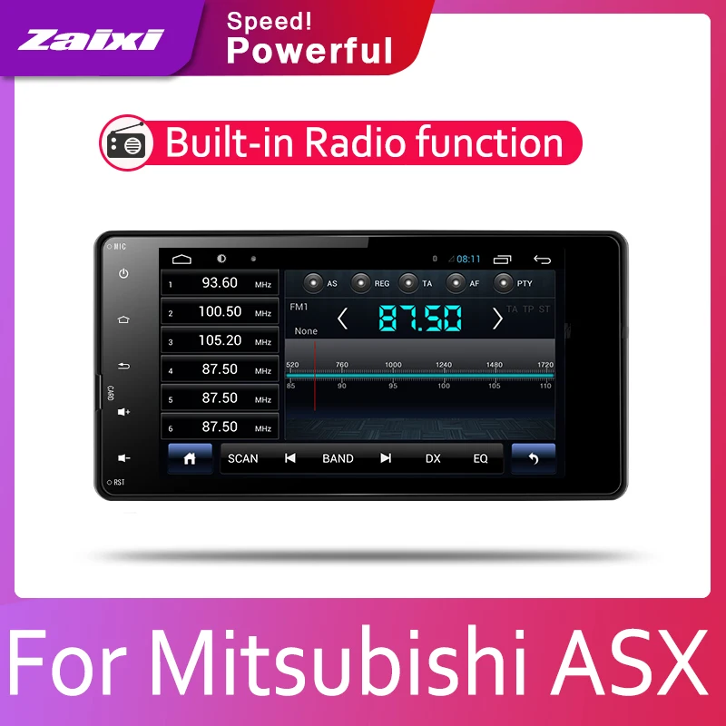 Android 8 ядро для Mitsubishi ASX 2013 автомобиль радио BT 3G4G WI-FI AUX USB gps Navi мультимедиа