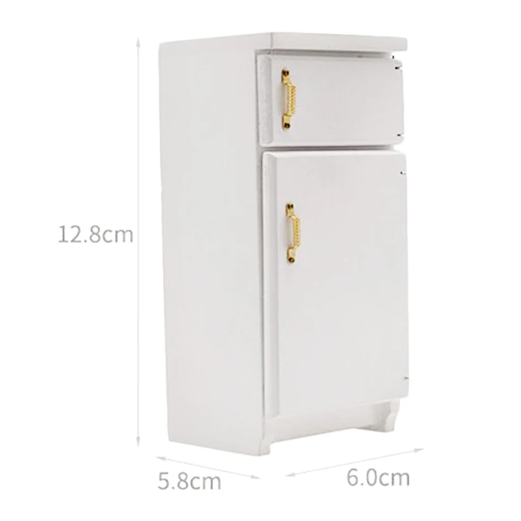 Toys For Children Mini Dollhouse Furniture Refrigerator Miniature Kithen Room Toy DIY Simulation Appliance Toy