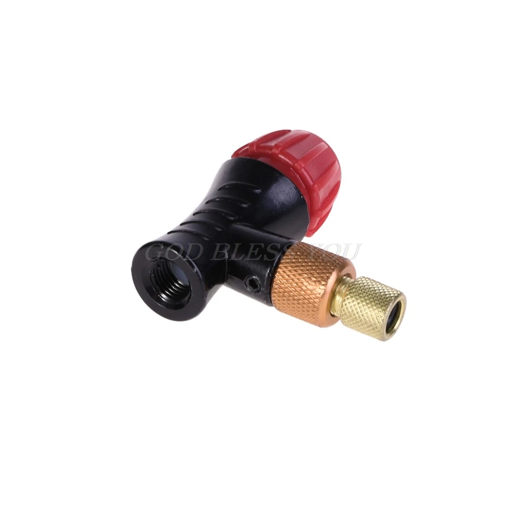 Bicycle Inflator Head Compatible For Presta Schrader Valve CO2 Pump Accessories