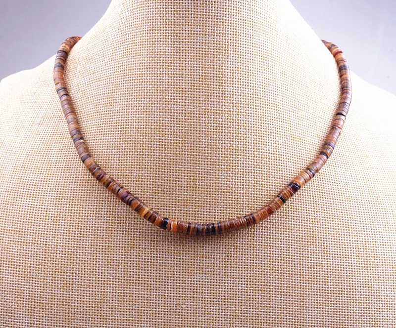 Shell Necklace for Men & Women, Beach Pooka Necklace, Hawaiian Surfer Jewelry - Image 6