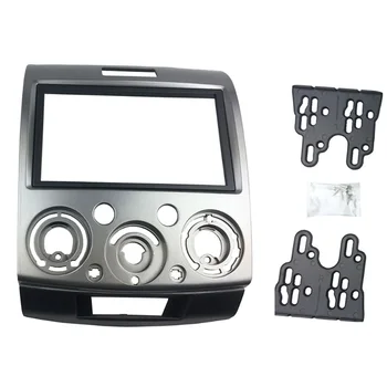 

Radio Stereo Panel for Ford Everest Ranger Mazda Bt-50 Bt50 Double 2 Din Dash Installation Trim Kit Face Plate Bezel(178x102Mm)