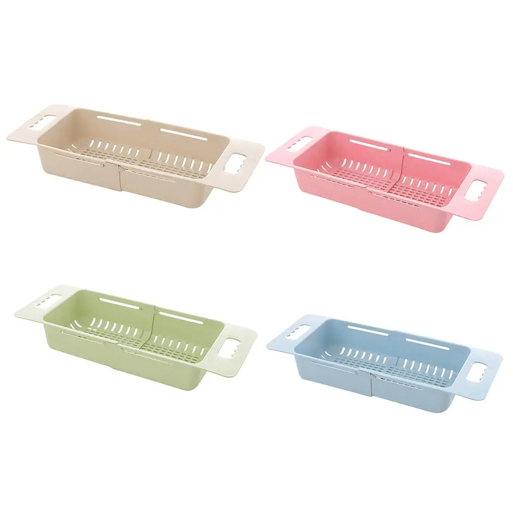 Retractable Adjustment Sink Telescopic Washing Basket Washing Fruit And Vegetable Basket Kitchen Drain Basket