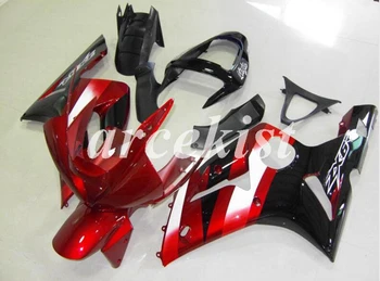 

New ABS Injection Mold Motorcycle Fairings Kit Fit For Kawasaki Ninja ZX-6R 636 2003 2004 03 04 body set Red Black