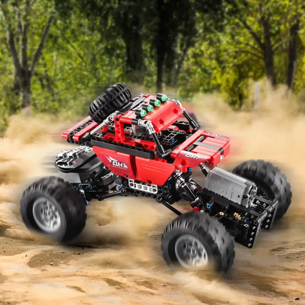 

None 2.4G Remote Control Off-road Climbing Car Puzzle Assembled Remote Control Toy