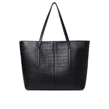 

Women crocodile PU Leather Bucket Bag Purse Crossbody Rivets Clutch Shoulder Handbags