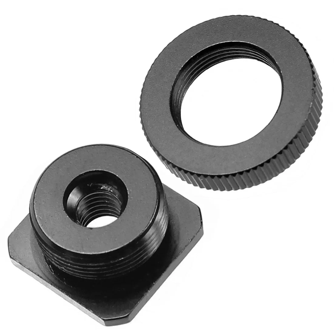 Single/Double Nut Cold Shoe Tripod Mount to Flash Hot Shoe Screw Adapter 3/8 1/4 5/8 for GoPro DSLR