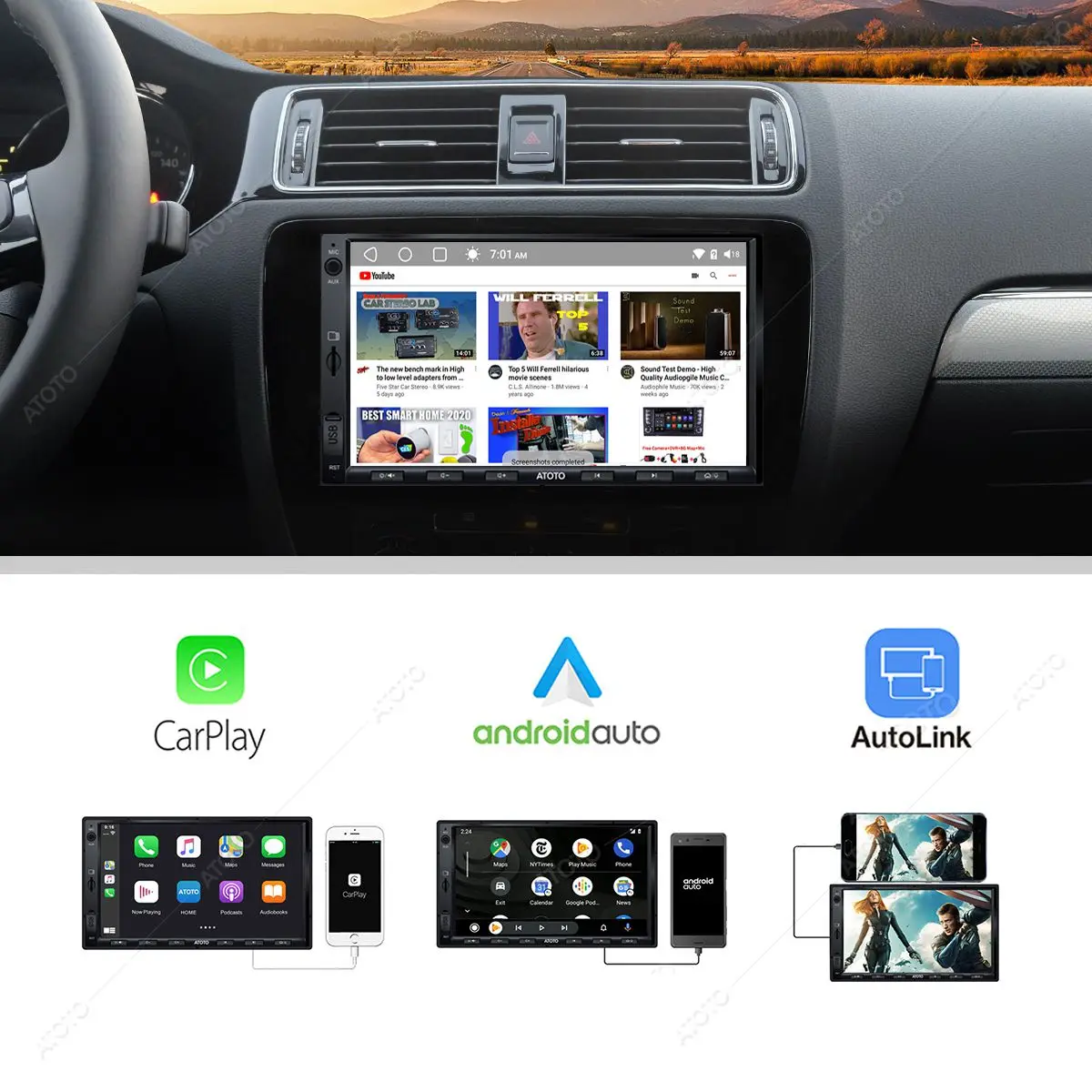 Atoto F7 Series 7” 2din Linux Car Radio 