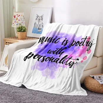 

Custom DIY Letters Love Blanket 3D Print Fleece Blanket on Bed Home Textiles Dreamlike Gift Blanket