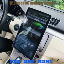 PX6 12.8 "Quay Màn Hình IPS Đôi Din Xe Ô Tô Đa Năng Gps Đài Phát Thanh DSP Người Chơi Tesla Phong Cách Android 9.0 4 + 64G Wifi Usb Bluetooth