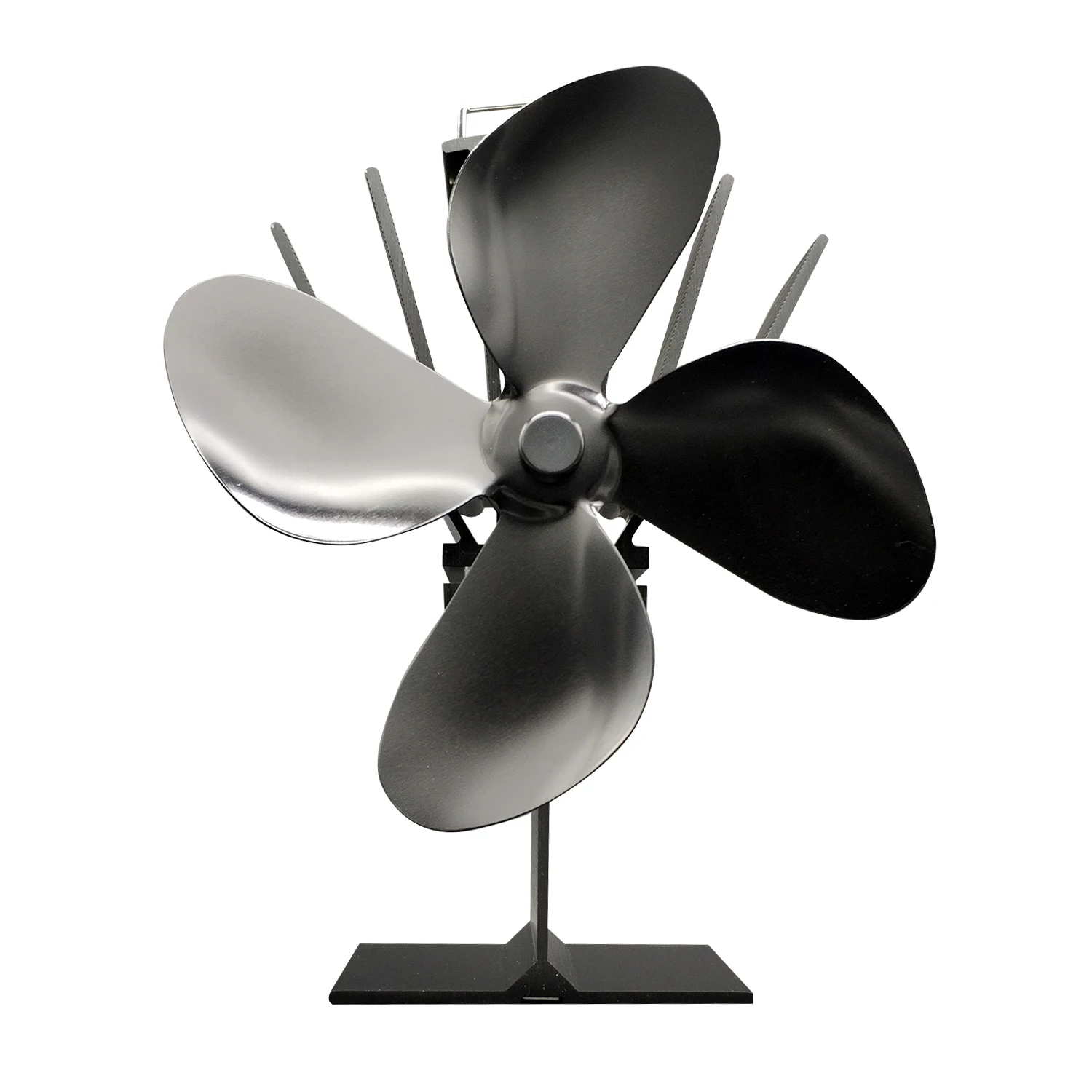 

4 Blades Fireplace Wood Log Burning Eco Fan Ultra Quiet Heat Powered Stove Fireplace Fan for Efficient Heat Distributio
