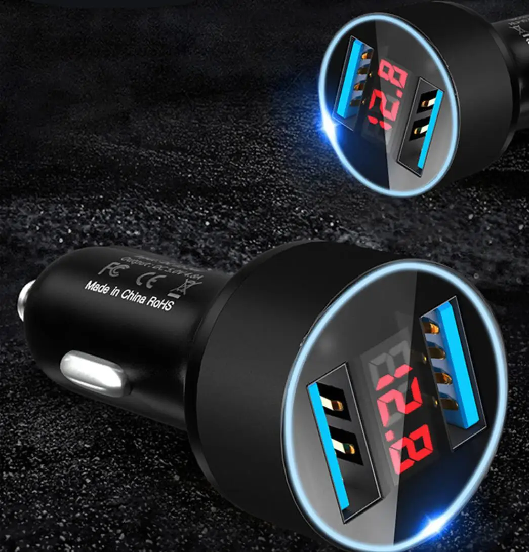 3.1A Dual USB Car phone Charger for mitsubishi lancer palio fiat hyundai i30 mini cooper tucson new civic volkswagen | Автомобили и