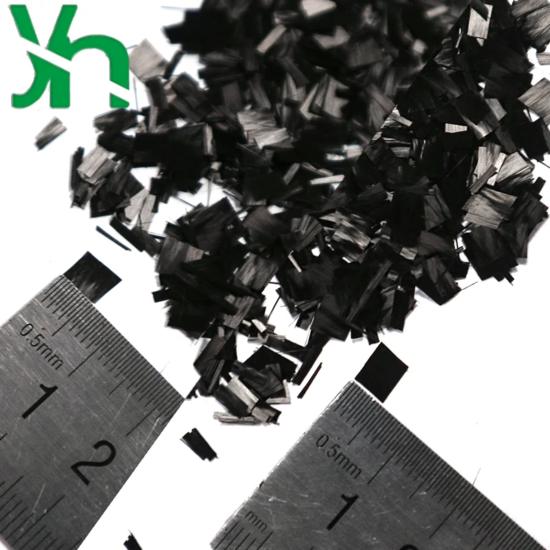 Forged carbon fiber 6mm chopped carbon fiber bundle decorated with marble texture on surface messy effect carbon fiber bundle
