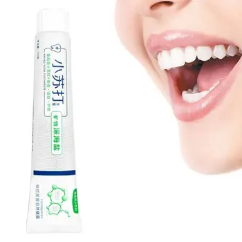 

Natural Baking Soda Whitening Bright White Teeth Toothpaste Remove Tooth Stains Whitening Fresh Toothpaste