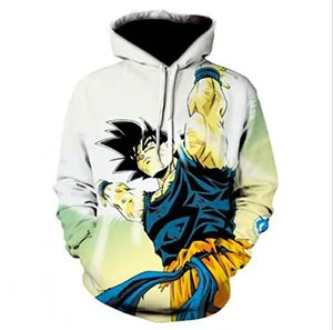 color 23 I2u 3d принт размера плюс пуловер Топы dragon ball Гоку мультфильм толстовки Толстовка С Карманами Для Взрослых - Цвет: color 23
