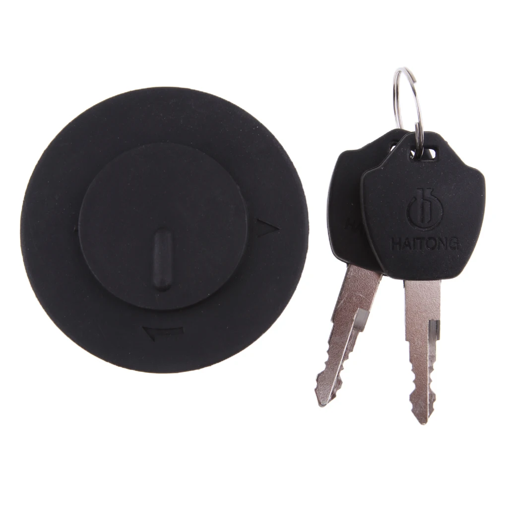 Black Motorbike Gas Cap Fuel Tank Cap with Keys for Roketa Cayman/V-moto Milano/Baja RT50