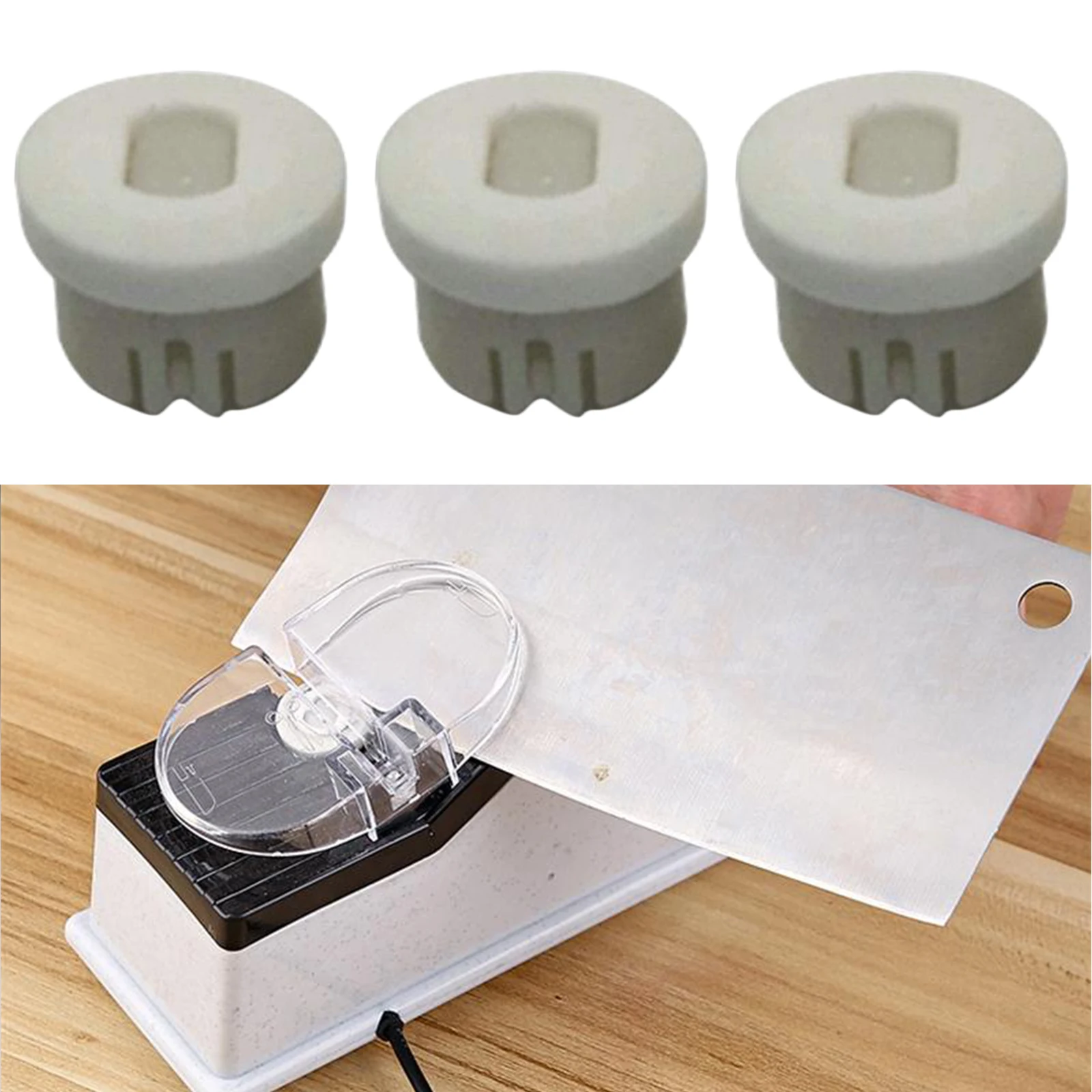 3Pcs Complete Sharpening Stone Set  Sharpener Replacements for Kitchen  Polishing Honing Compound