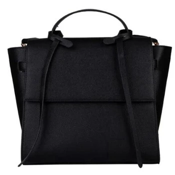 

Women'S Shoulder Bag Large Leather Large Capacity Handbag Fashion Messenger Bag Female Models Black