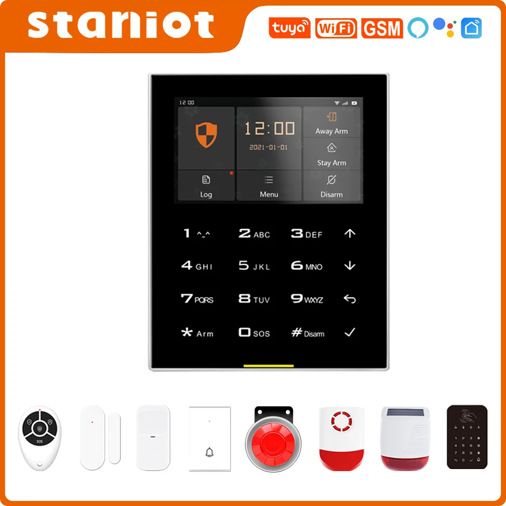 Staniot Home Security Alarm System Gsm Wifi Wireless Tuya Smart Burglar