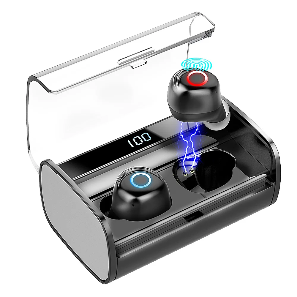 AK EZEAR X12 наушники вкладыши TWS с Беспроводной Bluetooth 5 0 Портативный Hi Fi гарнитура