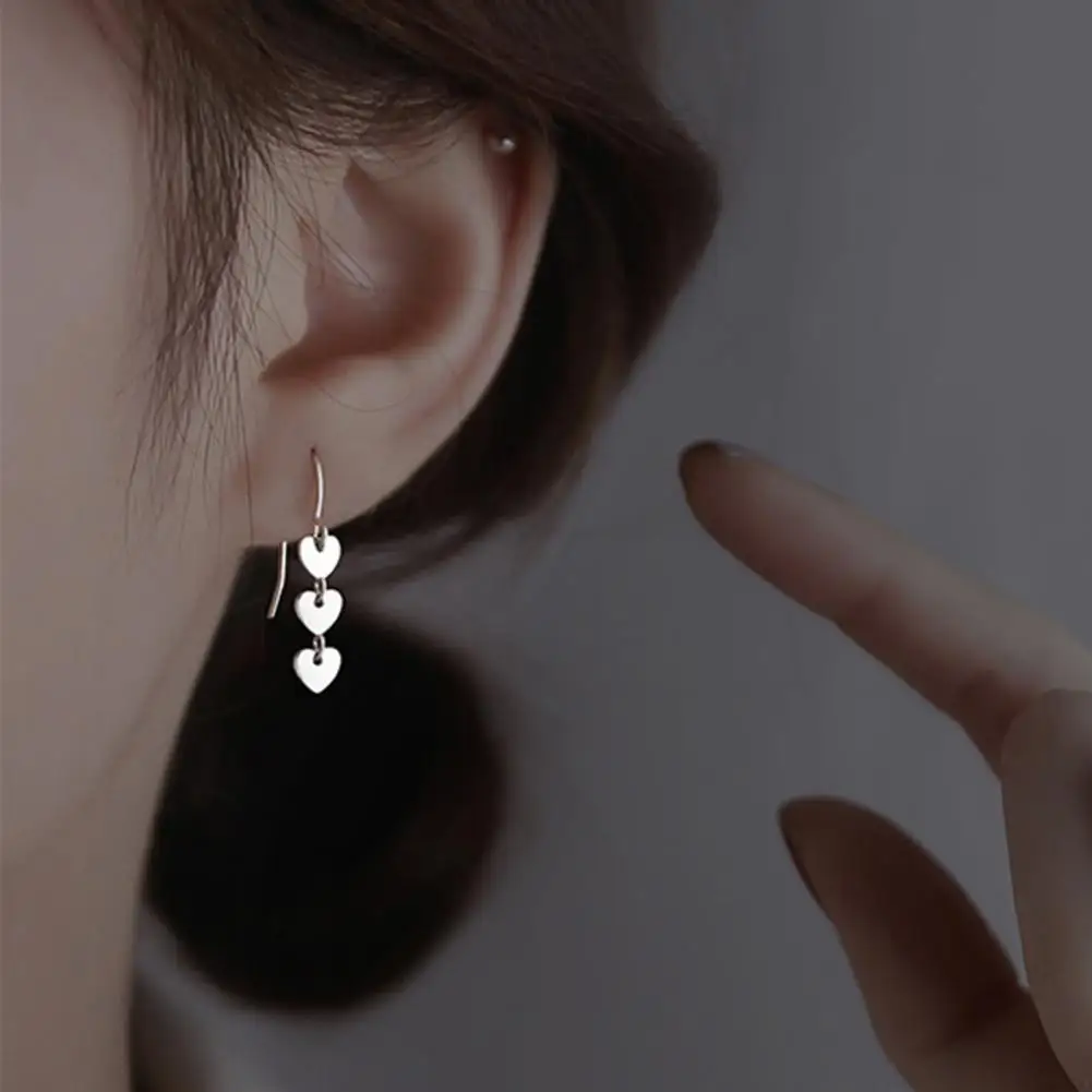 Heart Shape Pendant Jewelry Decoration Tassel Drop Earrings for Dating | Украшения и аксессуары