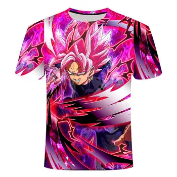 

2020 3D Dragon Ball T-shirt Men's Anime Clothes 3D Printing T-shirt Boy Cartoon Anime Summer Casual Round Neck Top
