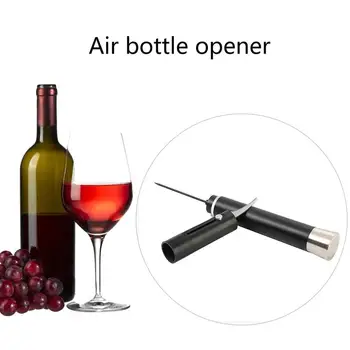 

1 Pcs Pump Wine Bottle Opener High-Grade Aluminum Alloy Stainless Steel Pin Type Bottle Opener Pneumatic Corkscrew Pump Gas Wine