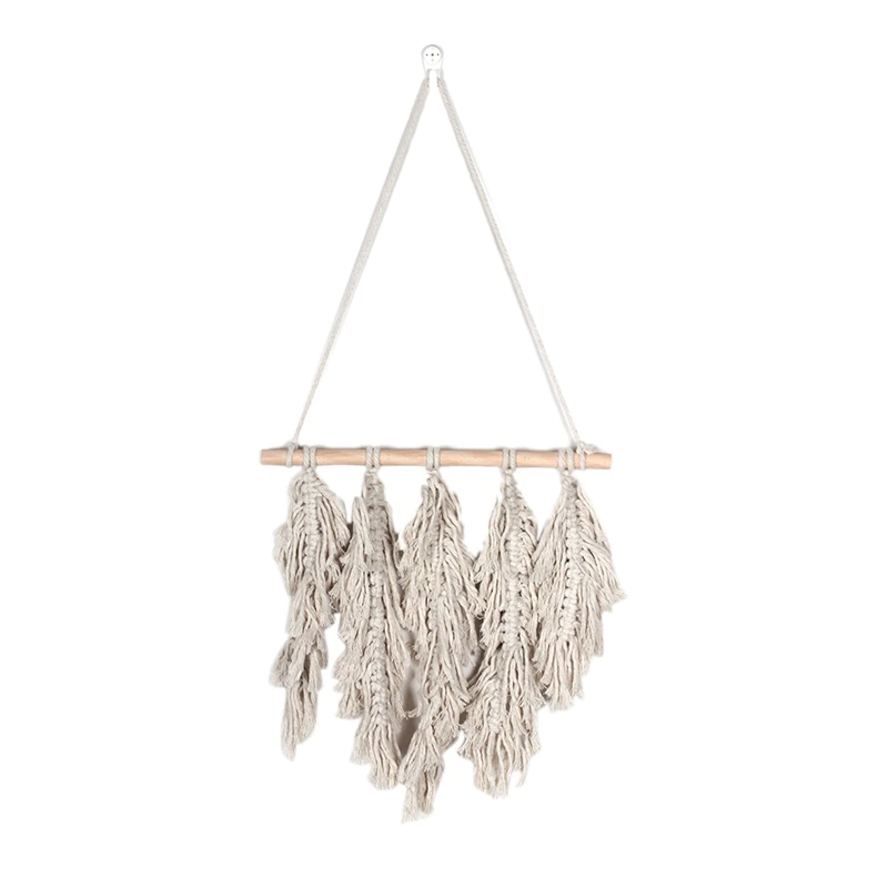 

Macrame Woven Tapestry Wall Hanging Boho Chic Bohemian Home Geometric Art Decor Beautiful Apartment Dorm Room Decoration MS7346