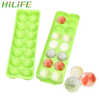 

HILIFE 14 Holes Ice Cream Maker Whisky Ice Tray Sphere Round Ball Ice Cube Mold Ball Ice Molds DIY Ice Mold