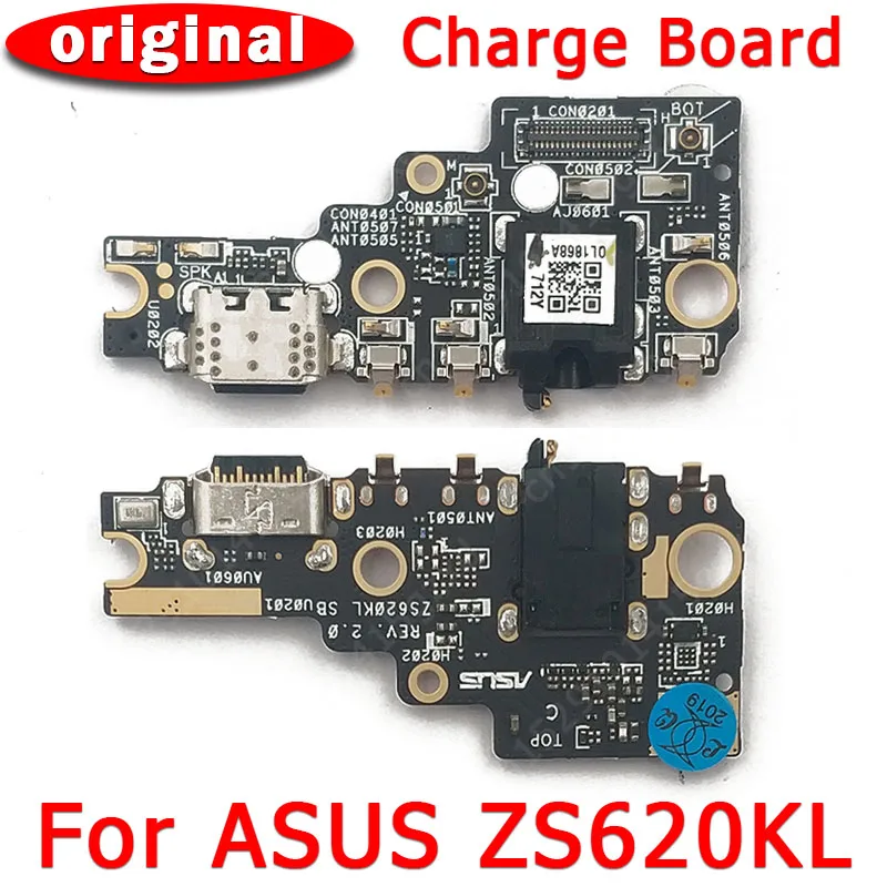 Оригинальный зарядный порт для ASUS ZenFone 5z ZS620KL USB плата зарядки печатная док разъем