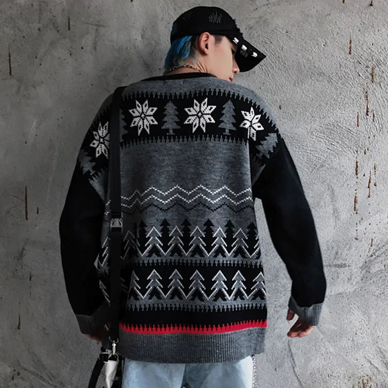 Aolamegs свитер для мужчин смешной Альпака мужчин s пуловер Мода Harajuku О-образным вырезом мужские свитера любитель колледжа стиль Вязаный Свитер Осень