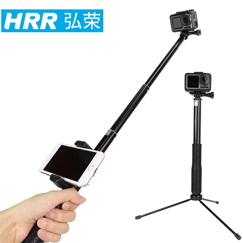 Водонепроницаемый алюминиевый монопод для GoPro Hero 7 6 5 4 Sjcam eken Yi 4K DJI Osmo экшн