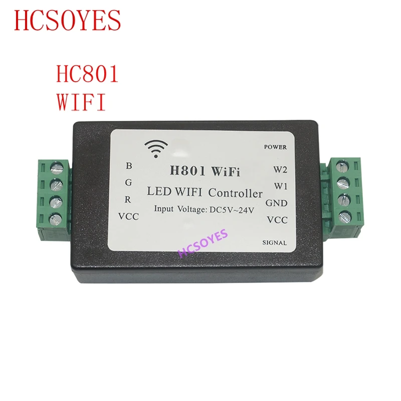 H801 WiFiRGBW светодиодный WIFI контроллер RGBW WiFi DC5 24V вход 4CH * 4A выход|Контролеры RGB| |