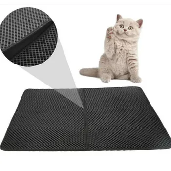 

1PCS Waterproof Cat Bed Mat Double Layer Puppy Cat Bed Pet Litter Box Mat Pet Product Cat Bed Clean House WJ819