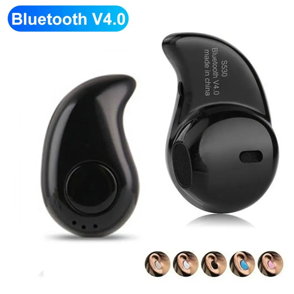 

Mini Wireless Bluetooth Earphone in Ear Sport Running with Mic Earpiece Headset Handsfree Earbud For Huawei For all Phone