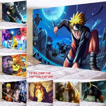 

Japanese Anime Naruto Home Fashion Wall Hanging for Bedroom Living Room Hall Wall Painting Tapestry 95x73cm / 150x130cm