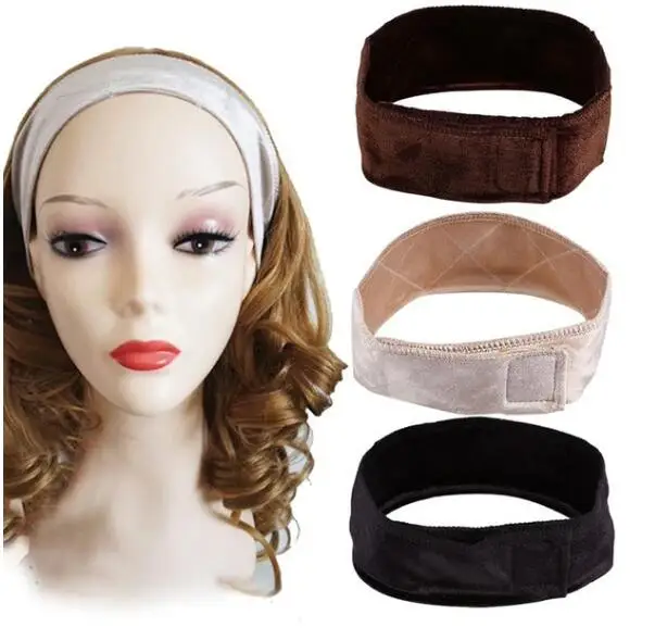 Women Non Slip Lace Wig Grip Band Adjustable Comfortable Velvet Headband Hair Scarf Gift Wig Hair Band Headband Wig Accessories head scarves