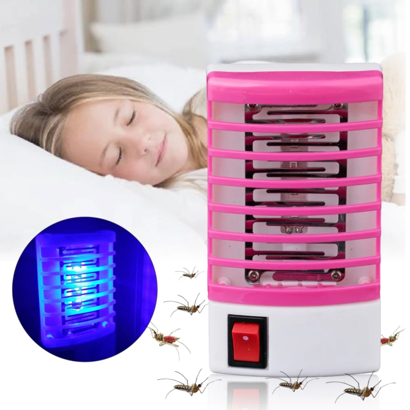 

Mosquito Killer Mini Nightlights Insects Mosquitoes Trapping Lamp LED Induction EU Plug Nightlight Insect Trap Catcher Home Safe