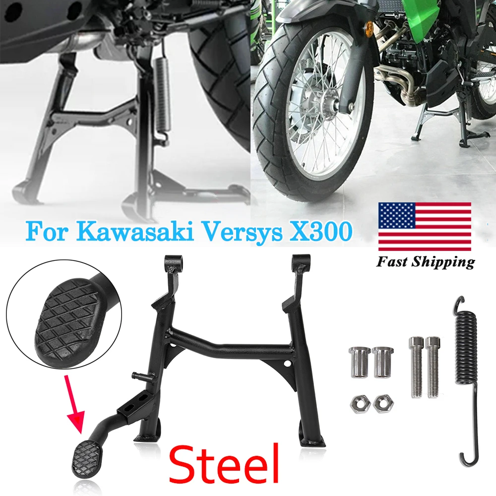 Versys X-300 Black Centerstand Center Kickstand Foot Center Stand Support For Kawasaki Versys X300 Versys-X300 2017-2021 2020 19