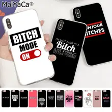 MaiYaCa я не всегда сука Bonjour суки Силиконовый ТПУ чехол для телефона Apple iphone 11 pro 8 7 66S Plus X XS MAX 5s SE XR