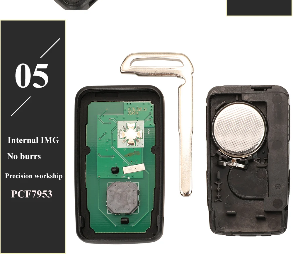 Keyforkess 433/868/902MHz Key chiave a distanza per Auto per VOLVO XC60 XC90 S90 S60 2009-2014 PCF7953 Auto Keyless Go Smart 5WK49224 18 Keyforkess 433/868/902MHz Key chiave a distanza per Auto per VOLVO XC60 XC90 S90 S60 2009-2014 PCF7953 Auto Keyless Go Smart 5WK49224 - H786c8b859f2b461b8afcbbbea49430064