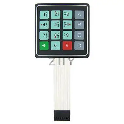 

4x4 16 Key Matrix DIY Membrane Switch Touch Pad 76x69x0.8mm New