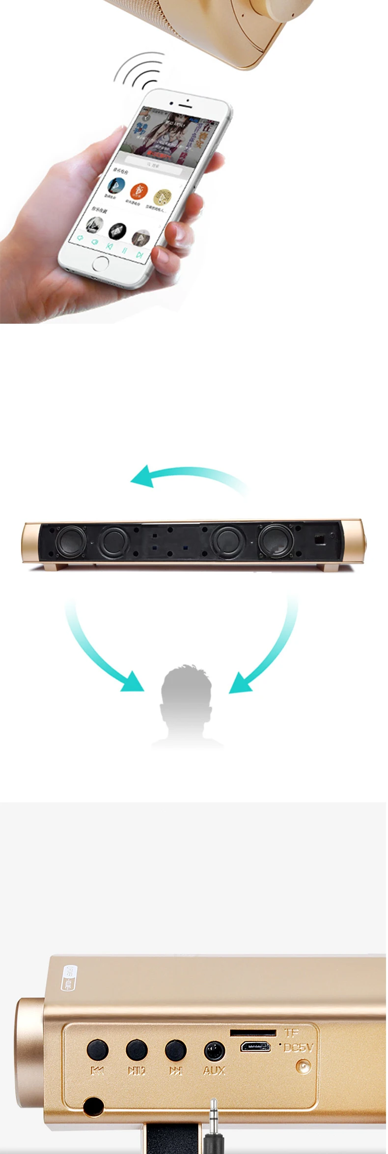 Bluetooth динамик для кинотеатра H ome, звуковая панель, Саундбар h ome, аудио кинотеатр, беспроводной Bluetooth динамик, TF карта, Bluetooth динамик