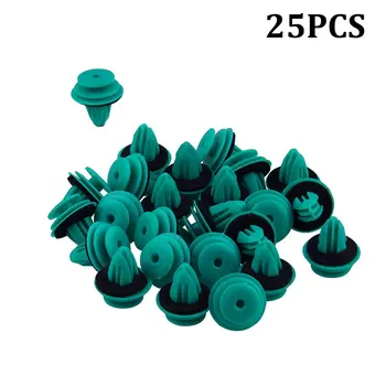 

Auto Parts Car Door Panel Buckle Plate Buckle Green Buckle With Cotton Pad Car Accessories 25Pcs