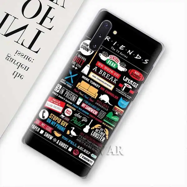 Кофейня Кофе с героями телесериала «друзья» телефонные чехлы для samsung Galaxy Note 10 S10 плюс 5G S10e A30 A40 A50 A60 A70 M40 жесткий чехол - Цвет: 004