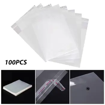

HOT SALE!! 100Pcs Transparent Self Adhesive Sealed Opp Plastic Bags Gift Package Pouchs Self-adhesive jewelry packing bag sealed